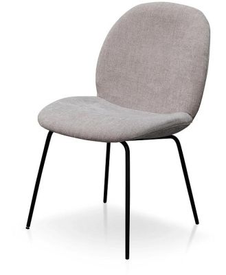 Willis Fabric Dining Chair - Oyster Beige - Last One by Interior Secrets - AfterPay Available