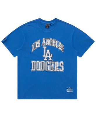 Men's LA Dodgers Cracked Puff Arch Tee, Blue / M