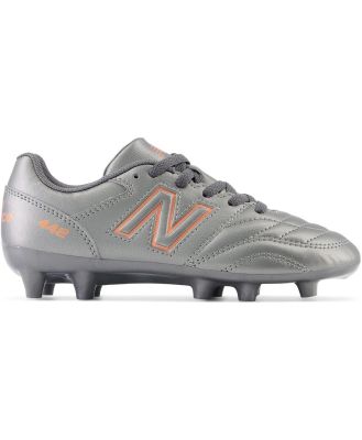 442 V2 Academy Firm Ground Junior's Football Boots (Width M), Silver / 2