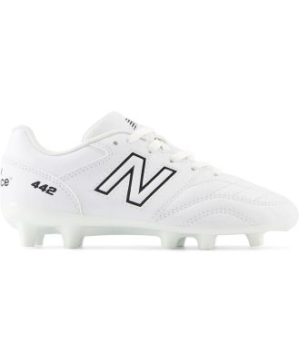 442 V2 Academy Firm Ground Junior's Football Boots (Width M), White /