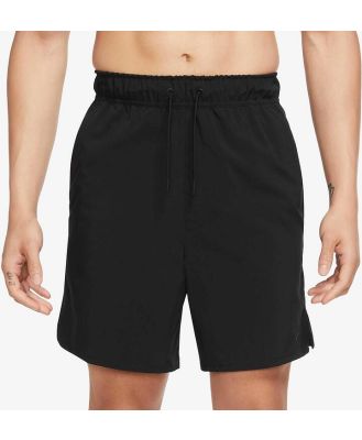 Men's Unlimited 7 Inch Unlined Woven Fitness Shorts, Black / L