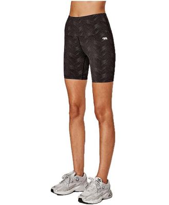 Women's Ab Waisted After Dark Zip 6 Inch Bike Shorts, Multicolor /