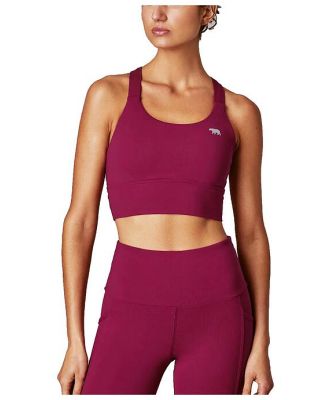Women's Power Up Long Line High Support Sports Bra, Red /