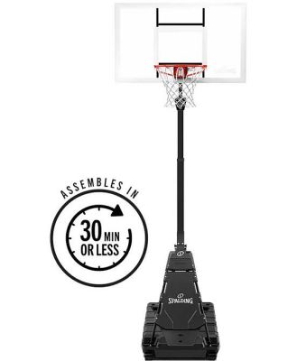 Momentous EZ Assembly 50 Inch Acrylic Portable Basketball System