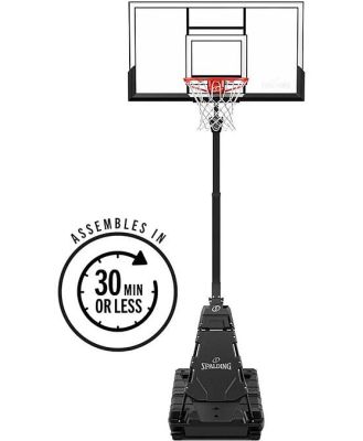 Momentous EZ Assembly 54 Inch Acrylic Portable Basketball System