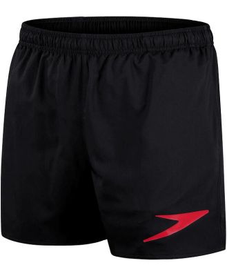 Men's Sport Logo 16 Inch Swim Shorts, Black / L