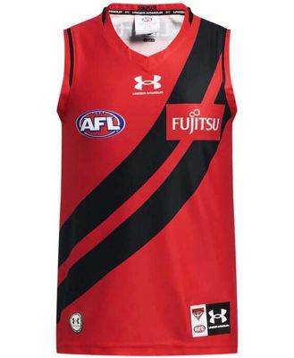 Men's AFL Essendon Bombers Football Club 2024 Authentic Clash Jersey, Red / M