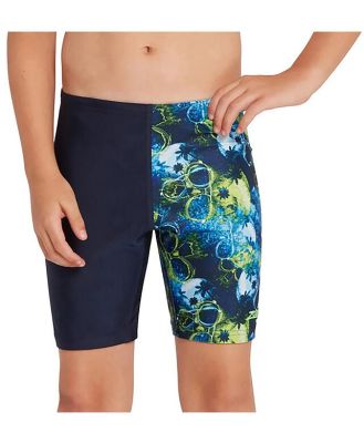 Boy's Mid Jammer Swim Shorts, Blue /