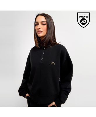 Ellesse 1/4 Zip Crop Track Top