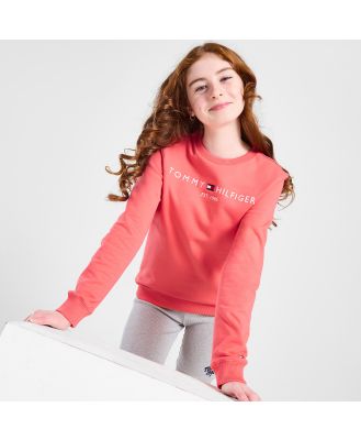 Tommy Hilfiger Girls' Essential Logo Crew Sweatshirt Junior