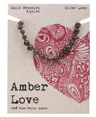 Amber Love Child Bracelet Olive