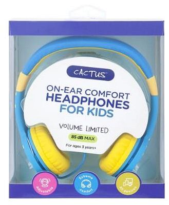 Cactus Comfort Kids Headphones Blue