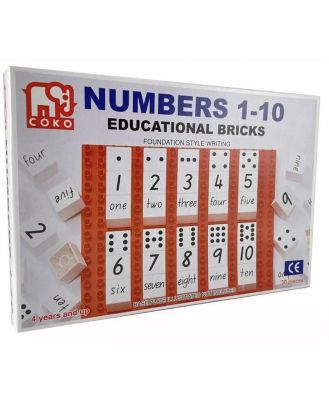 COKO Numbers Counting 1-10 Learning Bricks