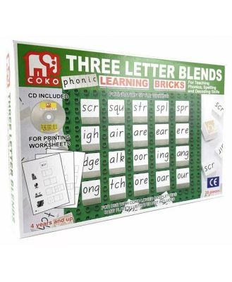 COKO Three Letter Blends Learning Bricks