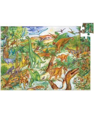 Djeco Observe Dinosaurs Puzzle 100pcs & Booklet