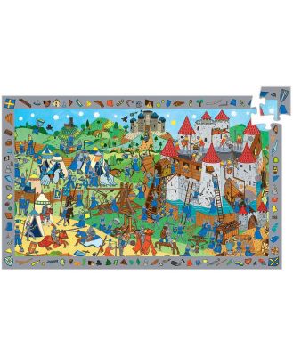 Djeco Observe Knights Puzzle 54pc