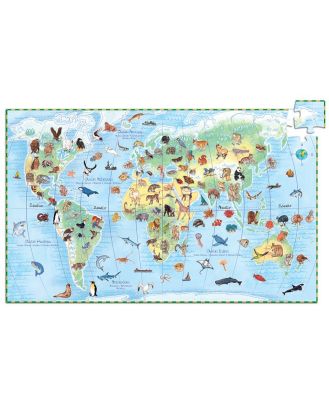 Djeco Observe World's Animals Puzzle 100pcs & Booklet