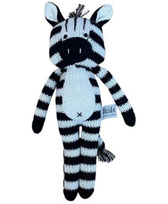 Knitted Zebra Rattle