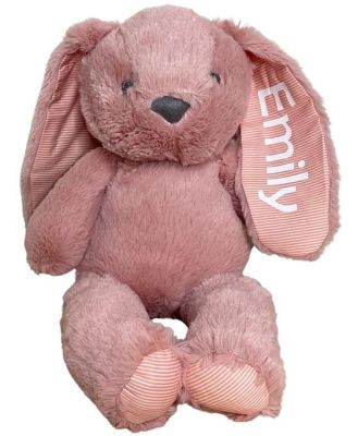 Personalised Bunny Teddy Blush