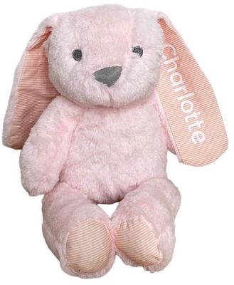 Personalised Bunny Teddy Light Pink