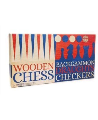 Chess, Backgammon and Draughts Set