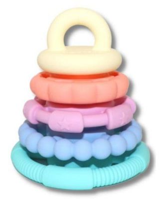 Jellystone Rainbow Stacker and Teether Toy - Pastel