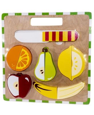 Kiddie Connect Fruit Slicing Cutting Board Puzzle