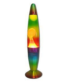 Rainbow Lava Lamp 42cm