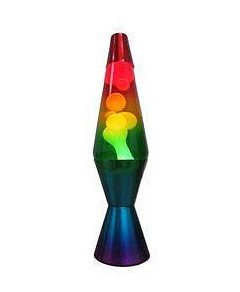 Rainbow Retro Lava Lamp 37cm