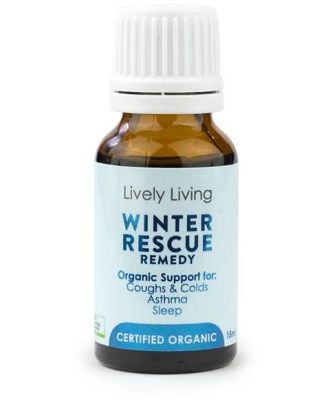 Lively Living 100% Certified Organic Essential Oil Winter Rescue Remedy