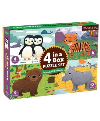 4 in a box Puzzle Set - Animals