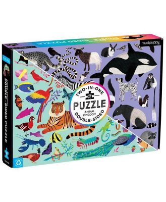 Double Sided Puzzle 100Pc Animal Kingdom