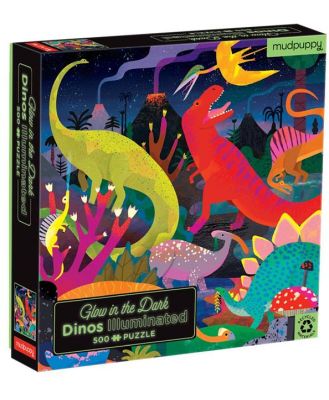 Glow in the Dark Dinosaur Puzzle 500 Pc