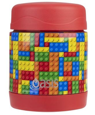 Oasis Kids Stainless Steel Double Wall Insulated Kids Food Flask (300ml) Bricks