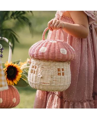 Rattan Mushroom Basket - Musk