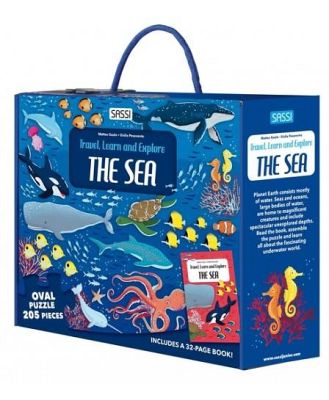 Travel, Learn and Explore Sea Puzzle and Book Set 205 pcs