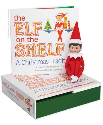 The Elf on the Shelf A Christmas Tradition with Girl Scout Elf blue eyes