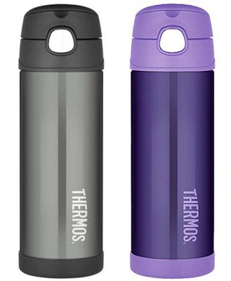 Thermos Insulated Stainless Steel 470 ml Funtainer Straw Bottle