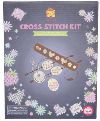 Tiger Tribe Cross Stitch Kit - Glow in the Dark