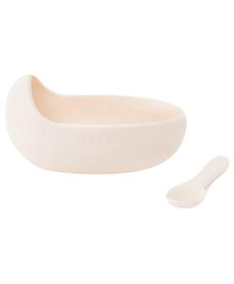 Silicone Bowl and Spoon Set Blush