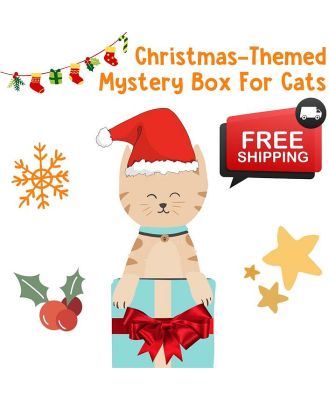 Lucky Pet Christmas Mystery Box of Treats and Toys for Cats & Kittens