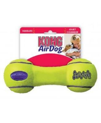 3 x KONG AirDog Squeaker Dumbbell Fetch Dog Toy -