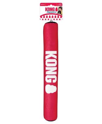 3 x KONG Signature Stick - Safe Fetch Toy with Rattle & Squeak for Dogs -