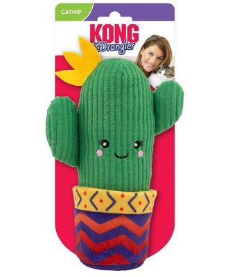 3 x KONG Wrangler Cactus Interactive Kickeroo Cat Toy