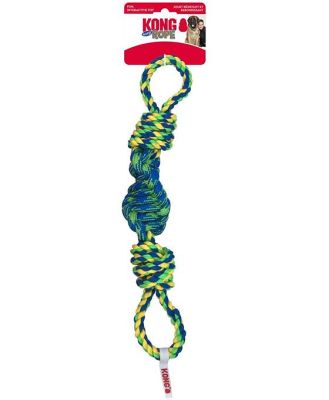 4 x KONG Rope Bunji Tug Dog Toy in Assorted Colours Bulk