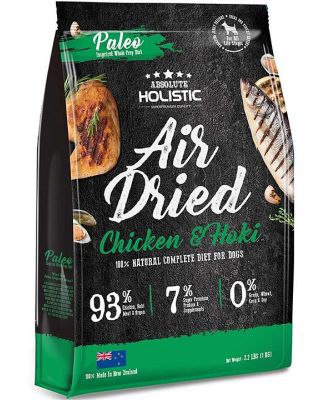 Absolute Holistic Air Dried Grain Free Dog Food Chicken & Hoki 1kg