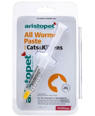 Aristopet Intestinal All Wormer Paste for Cats & Kittens - 5.12g
