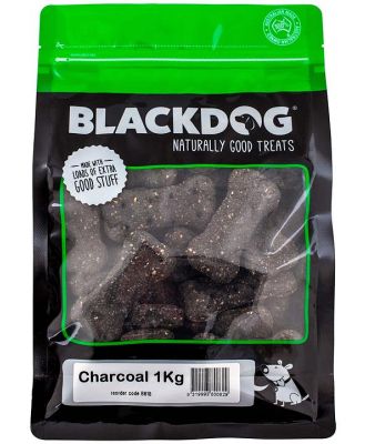 Black Dog Naturally Baked Charcoal Australian Biscuit Treats for Dogs 1kg
