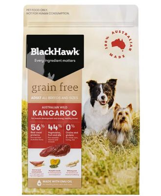 Black Hawk Grain Free Kangaroo Adult Dog Food 15kg