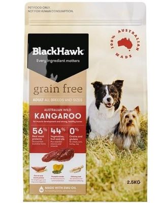 Black Hawk Grain Free Kangaroo Adult Dry Dog Food 2.5kg